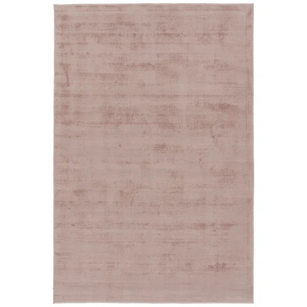 Shiny Handmade Handwoven Area Rug in Pink | Wayfair North America