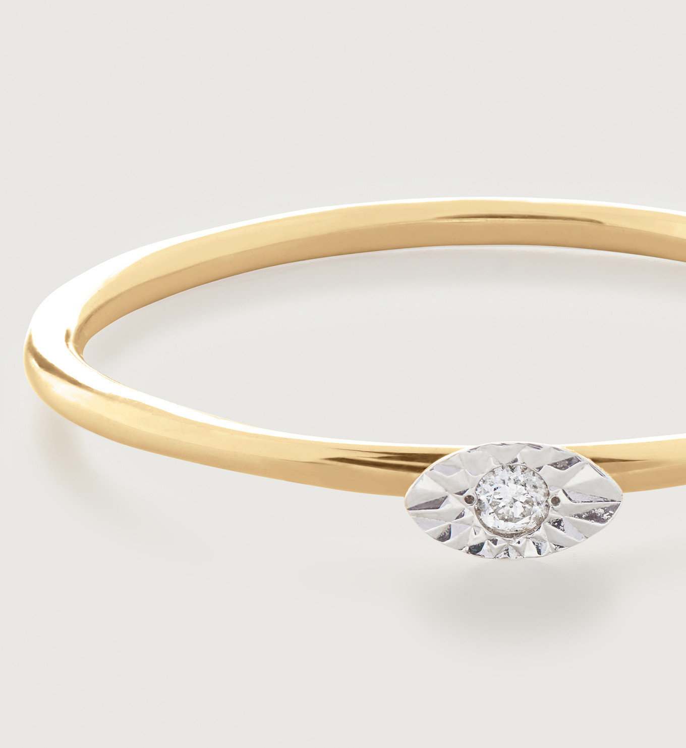 Diamond Marquise Stacking Ring | Monica Vinader (Global)