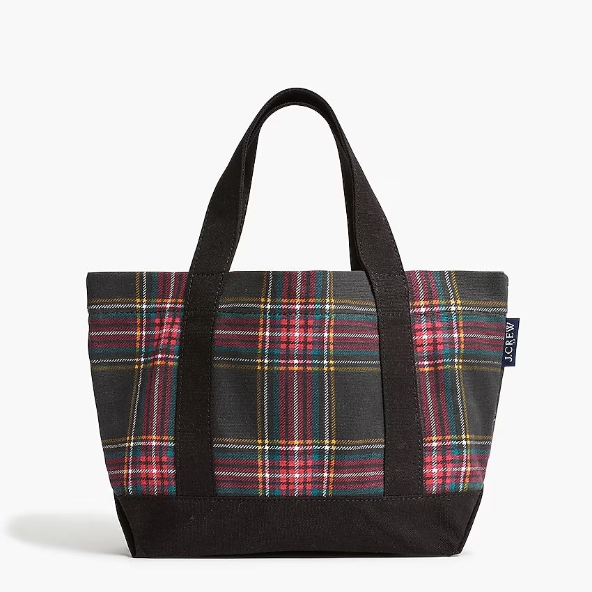 Mini structured canvas tote bag | J.Crew Factory