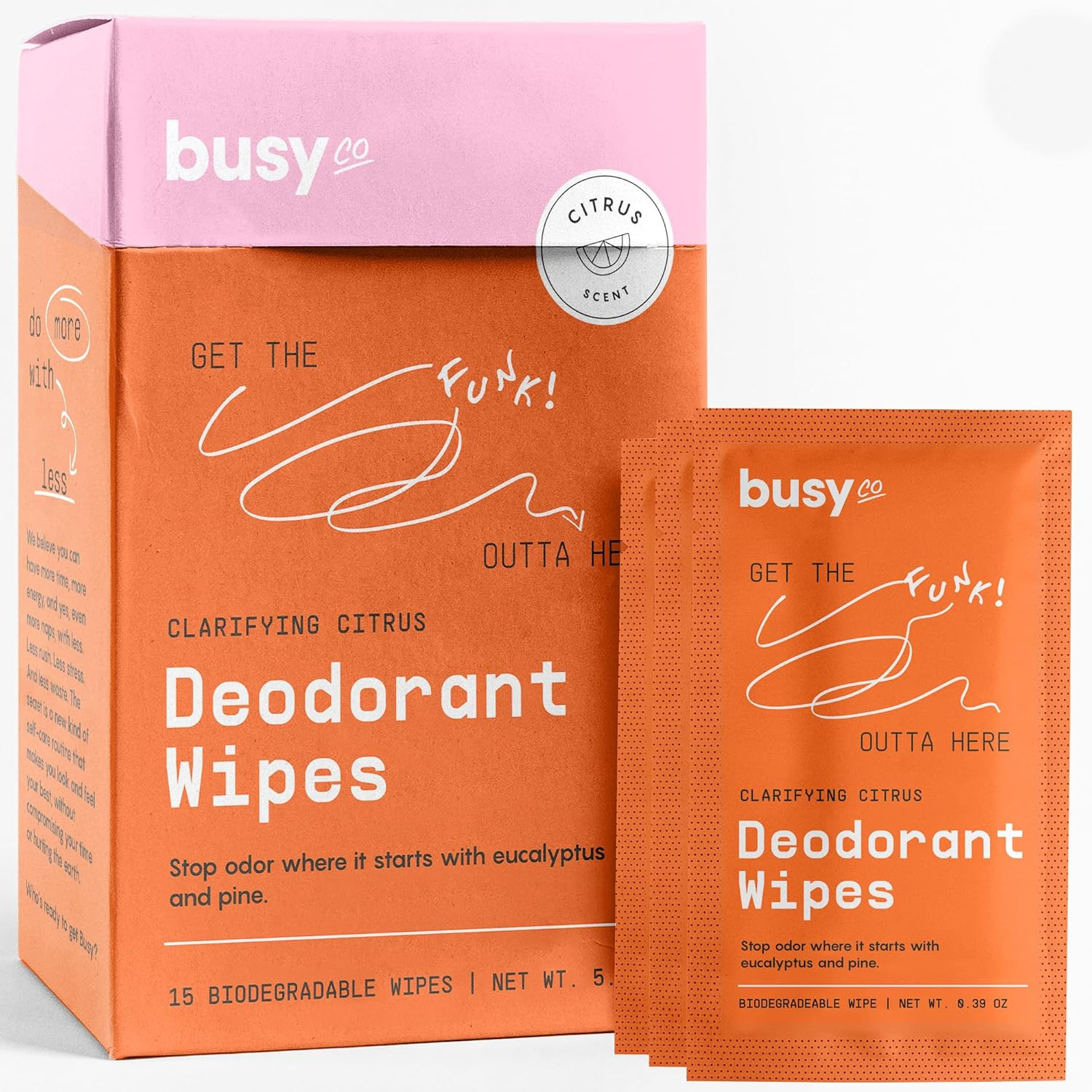 Refresh Line Deodorant Wipes - 15ct Deodorant Wipes for Women with Zinc, Probiotics & Prebiotics ... | Amazon (US)