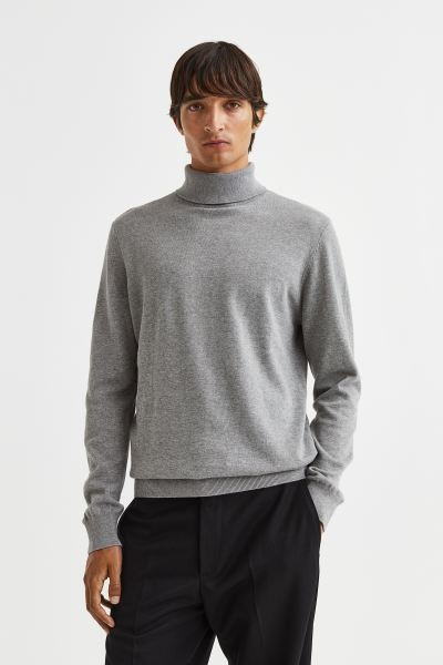 Slim Fit Fine-knit Turtleneck Sweater | H&M (US + CA)
