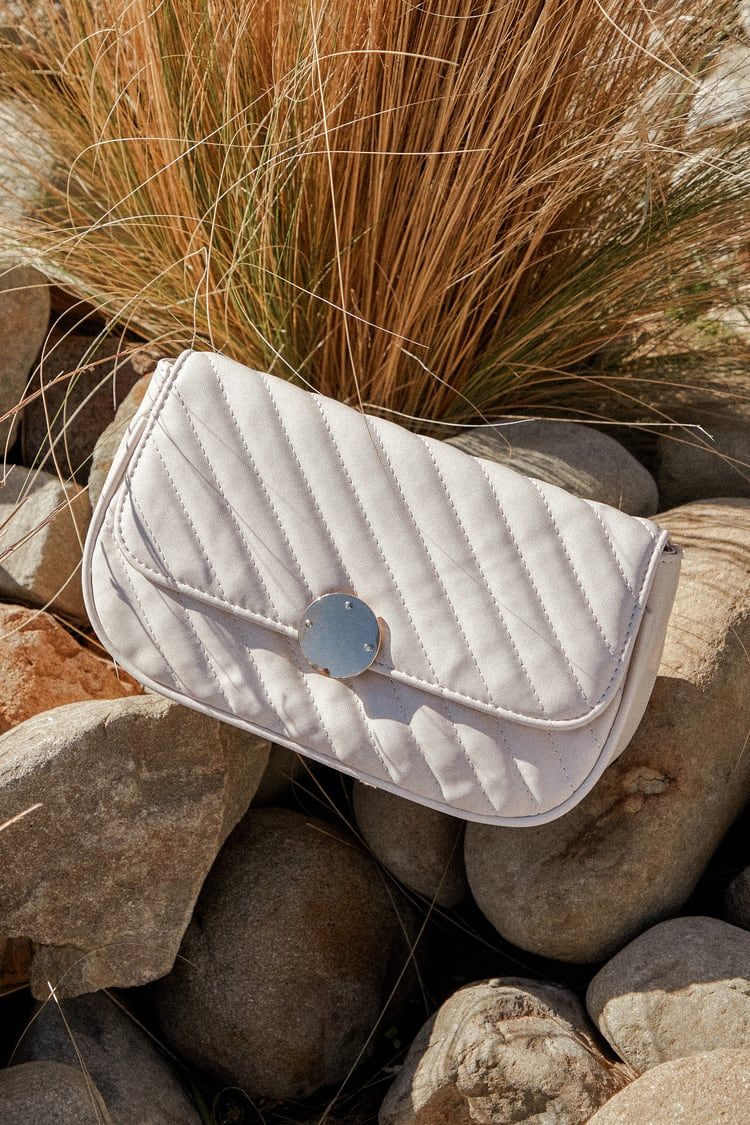 Luxe Inspiration Ivory Quilted Crossbody Bag | Lulus