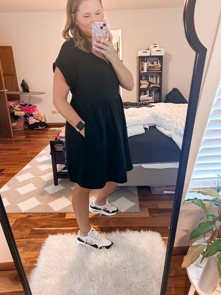 Teacher outfit Day 1. Dress is old from the Gap but I was way more excited about my Nikes 🥰🥰

#LTKshoecrush #LTKFind #LTKunder100