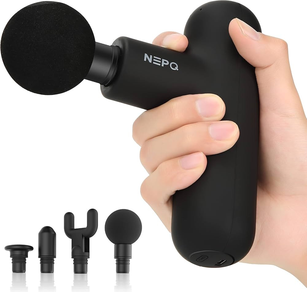 NEPQ Mini Massage Gun, Powerful Fascial Gun Portable Deep Tissue Percussion Muscle Back Head Mass... | Amazon (US)