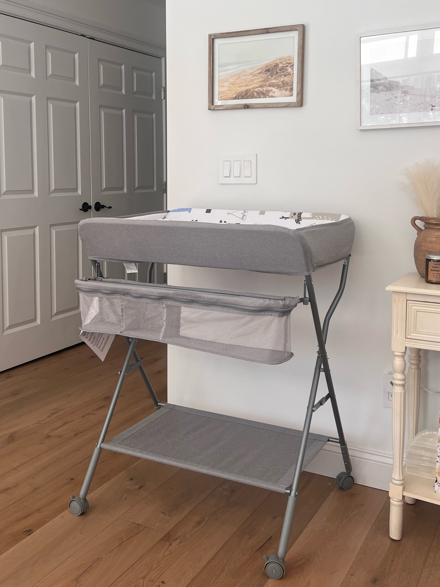 Middle of the night changing station from Amazon! The quality is amazing and it was super easy to set up 🫶🏻 now to fill it with all the goodies for the baby! 

#LTKbump #LTKbaby #LTKfamily