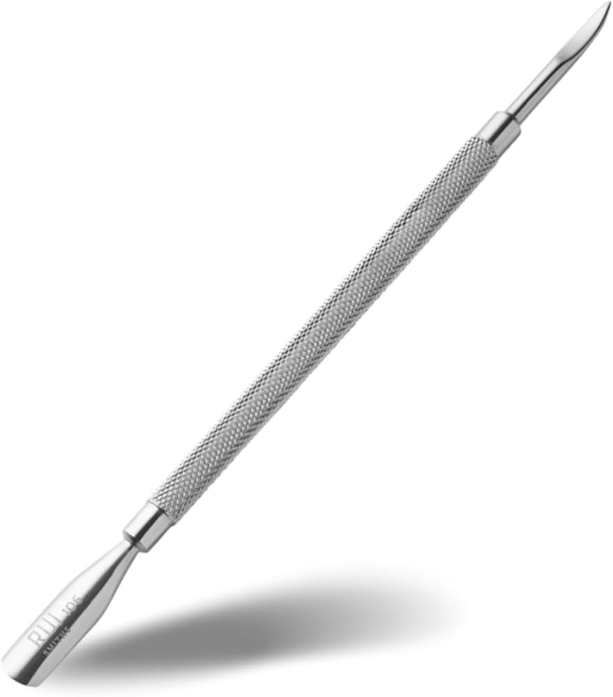 Rui Smiths Pro Cuticle Pusher with 2 Ends - Stainless Steel Manicure Tool - Style 106 | Amazon (US)