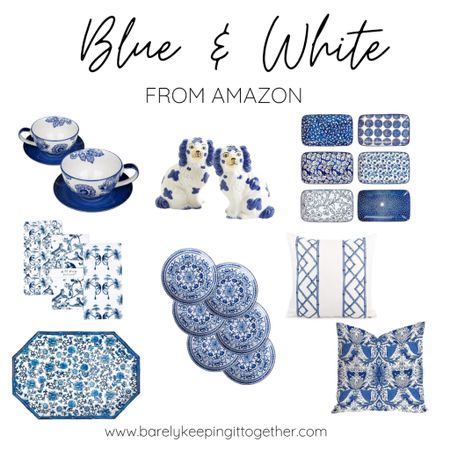 I would be living under a rock if I didn’t walk around my hometown seeing all the blue and white home decor in every store window so I thought I should share my favorite picks of blue and white home decor on a budget from Amazon  

#LTKSeasonal #LTKhome