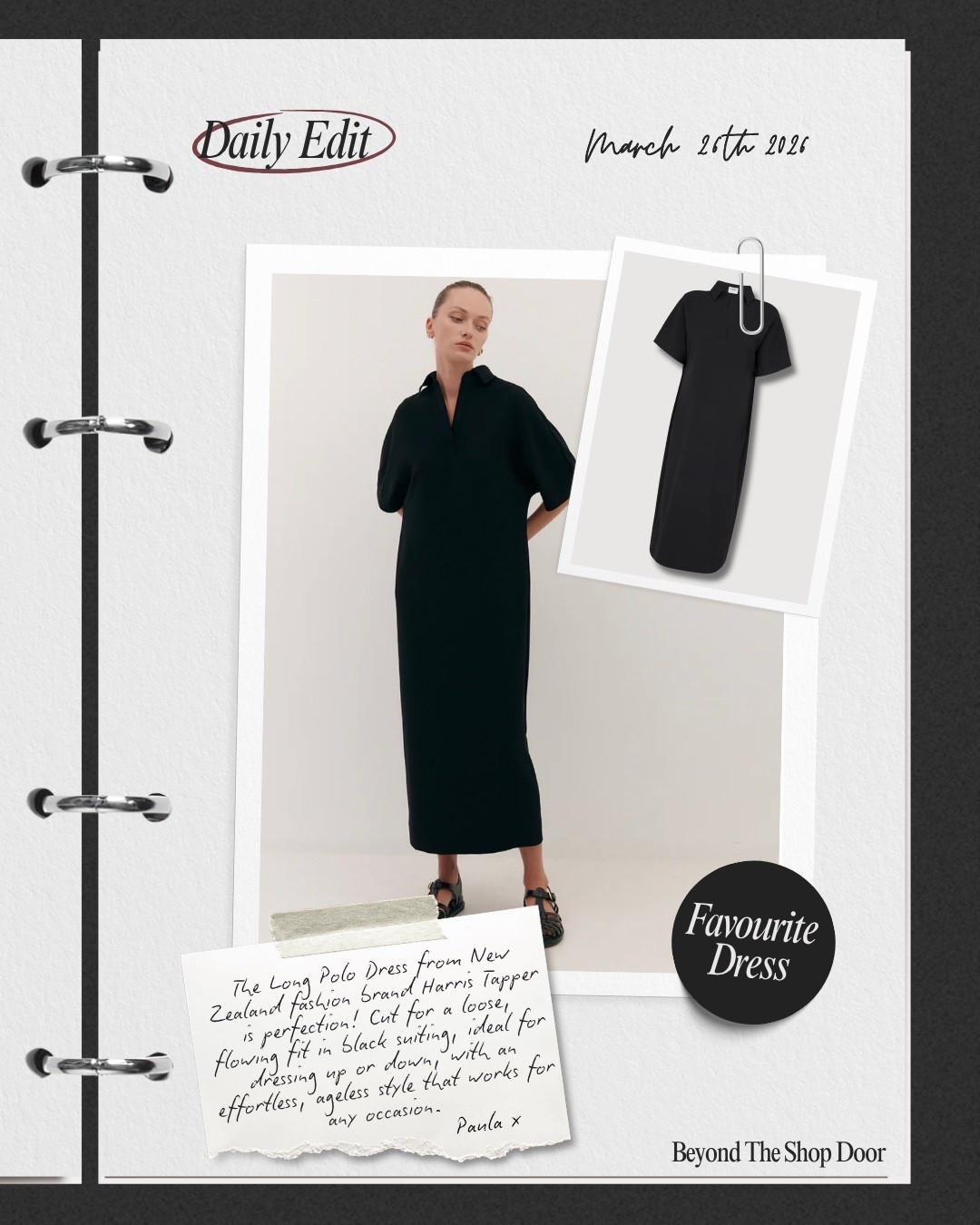 Favourite Dress Edit 

If you are ever stuck in a what do I wear moment. The Long Polo Dress from New Zealand fashion brand Harris Tapper is perfection! 

Cut for a loose, flowing fit in black suiting, ideal for dressing up or down, with an effortless, ageless style that works for any occasion.

#LTKOver40 #LTKootd