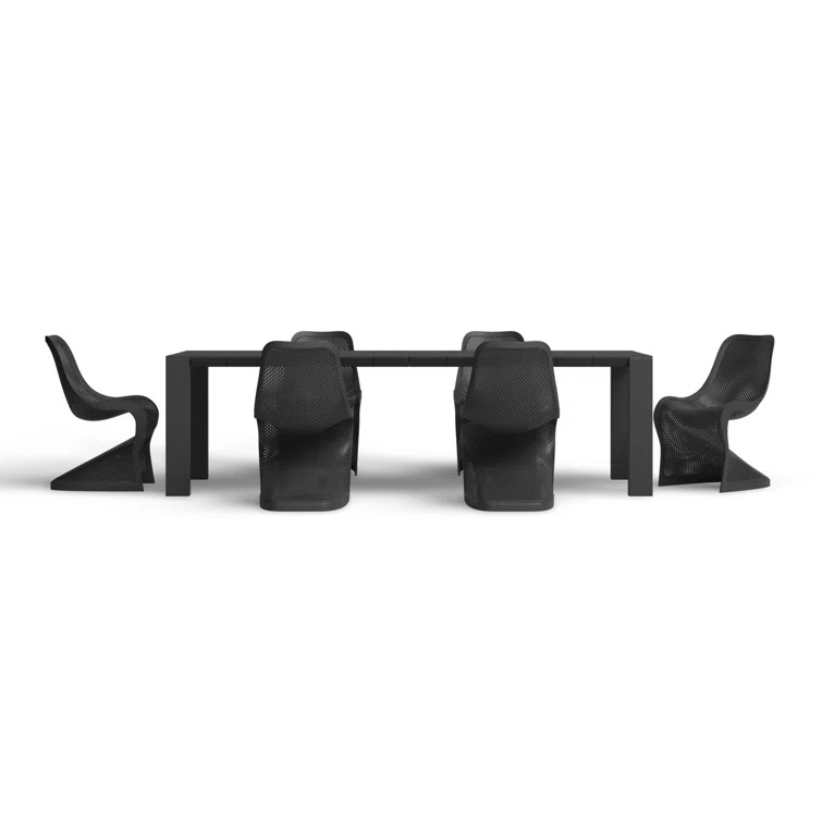 Farrah 6 - Person Rectangular Extendable Outdoor Dining Set | Wayfair North America