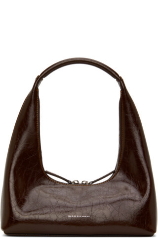 Marge Sherwood - Brown Crinkle Shoulder Bag | SSENSE