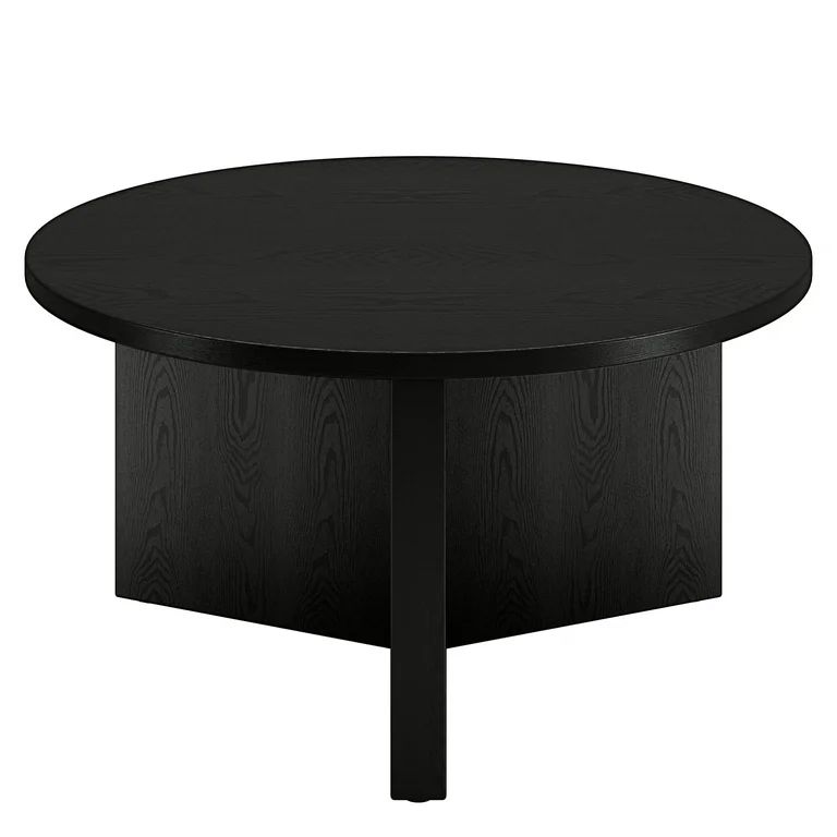 Henn&Hart 32" Black Grain Coffee Table | Walmart (US)