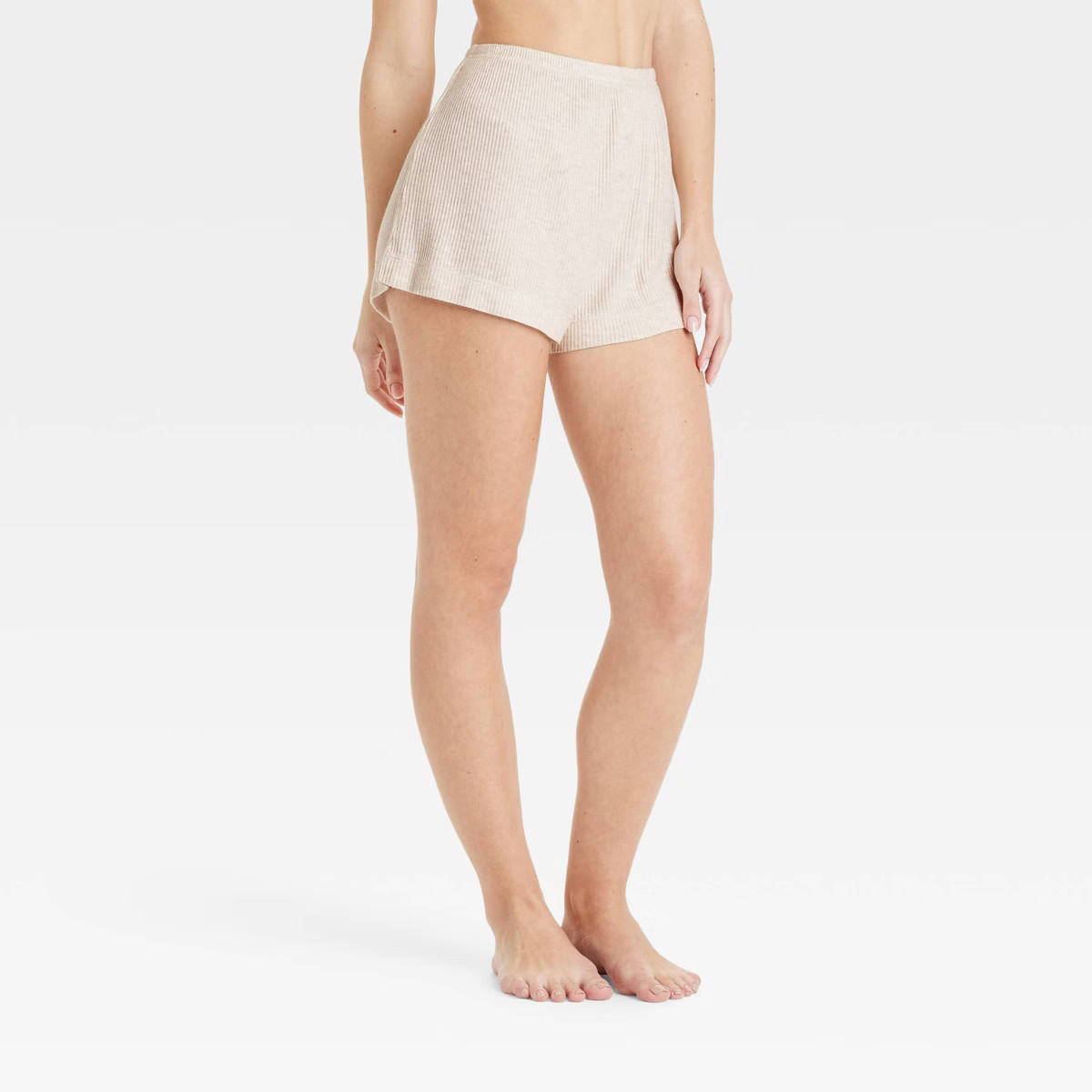 Women's Cozy Ribbed Shorts - Auden™ Blue S: Midweight Relaxed Fit, 2.5" Inseam, Mid Rise, Elast... | Target