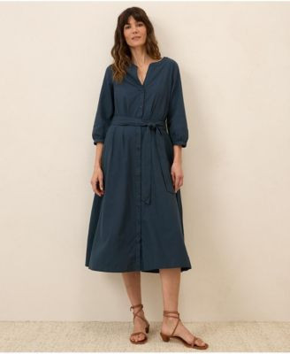 Pact Women's Organic Cotton Sunset Lightweight Cotton Easy Dress - Blue bondi stripe | Macy's