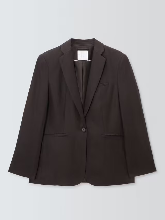 John LewisLinen Blazer, Brown | John Lewis (UK)