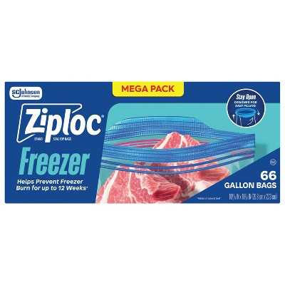 Ziploc Gallon Freezer Bags for Food Storage and Meal Prep - 66ct | Target