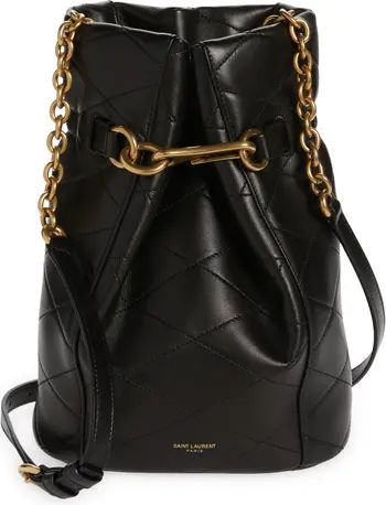 Maillon Quilted Lambskin Leather Bucket Bag | Nordstrom