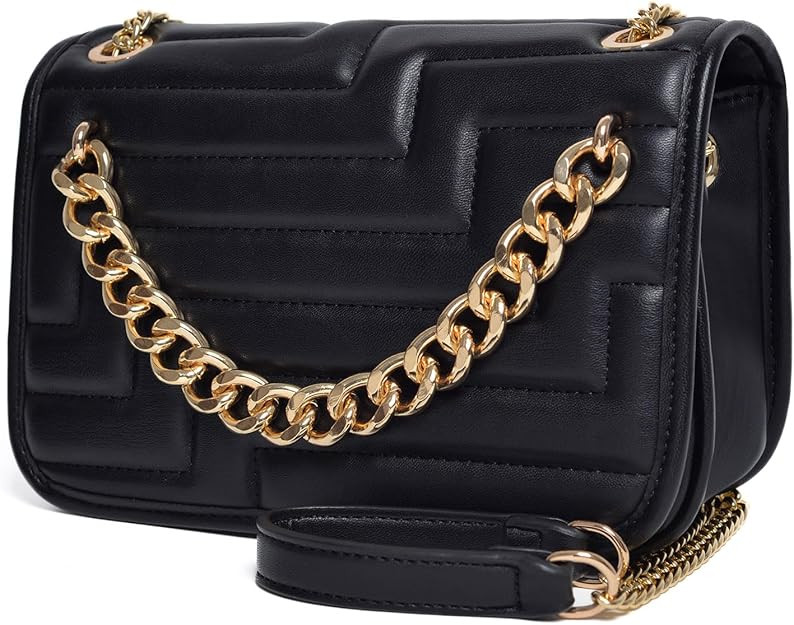 Crossbody Bags for Women,Vegan Leather Purses for Women,Small Shoulder Handbags with Chain Strap | Amazon (US)