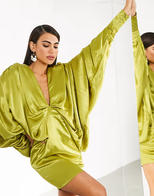 ASOS EDITION extreme kimono sleeve mini dress | ASOS (Global)