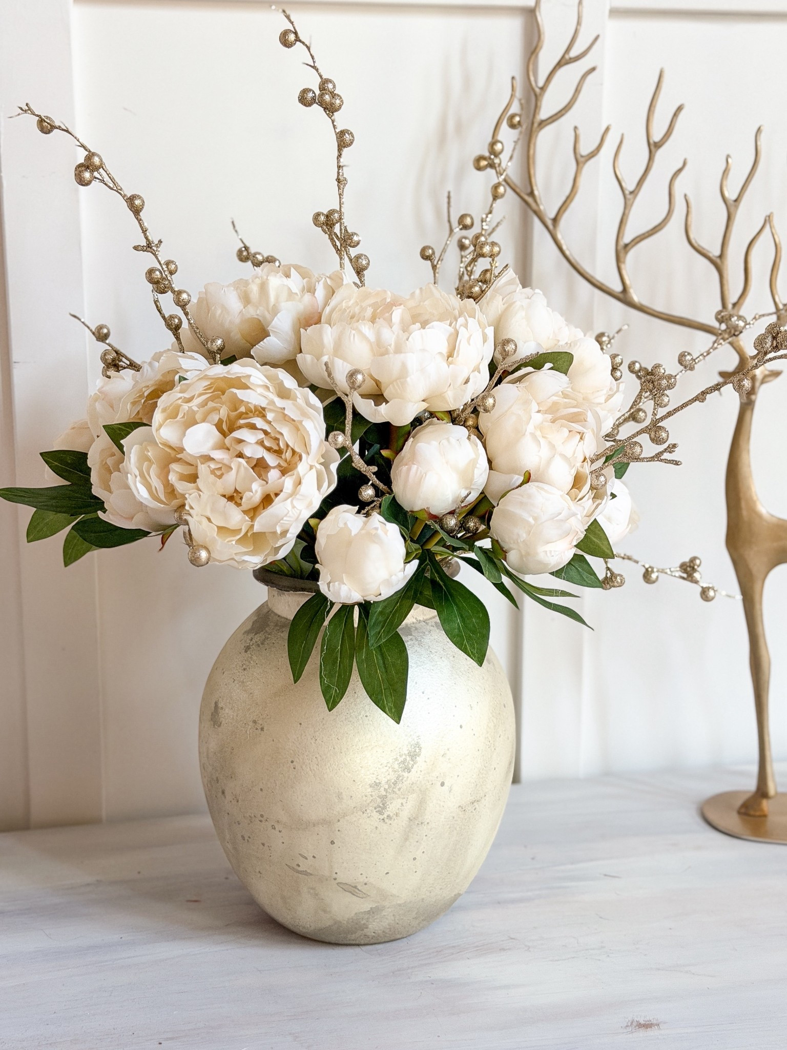 Just arrived and already styled - LOVE this vase with this faux flower combo for the holidays 

#LTKSeasonal #LTKOver40 #LTKHoliday