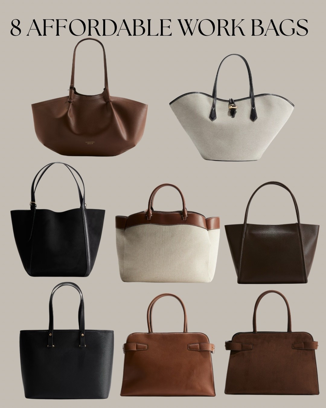Chic, and affordable work bags! All under £40! 

#LTKworkwear #LTKeurope #LTKmodest
