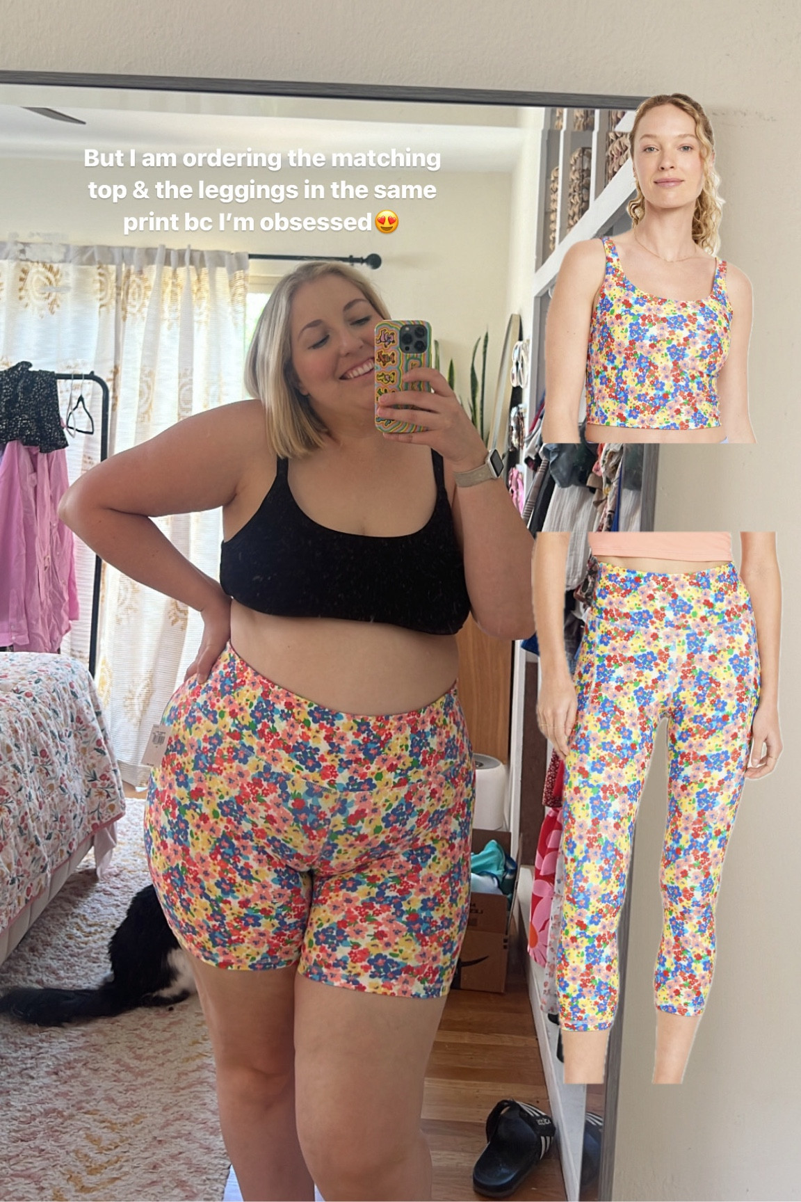 Snagged these adorable floral print bike shorts in store at Old Navy but sadly I can’t find them online! I am ordering the matching top and leggings in the same print though bc I’m obsessed😍 

#LTKPlusSize #LTKActive #LTKStyleTip