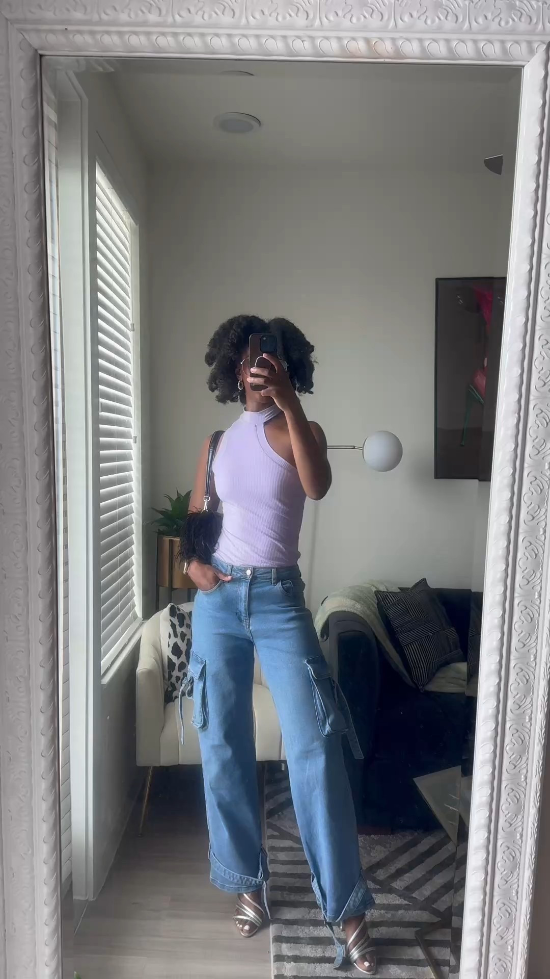 Are you sick of me and this bag yet? 🤭 Sunday’s church outfit and cute and casual. 

Linked similar. Top is an old dress from Revolve and jeans are old Fashion Nova!

Church outfit casual cargo pants outfit denim medium wash

#LTKStyleTip