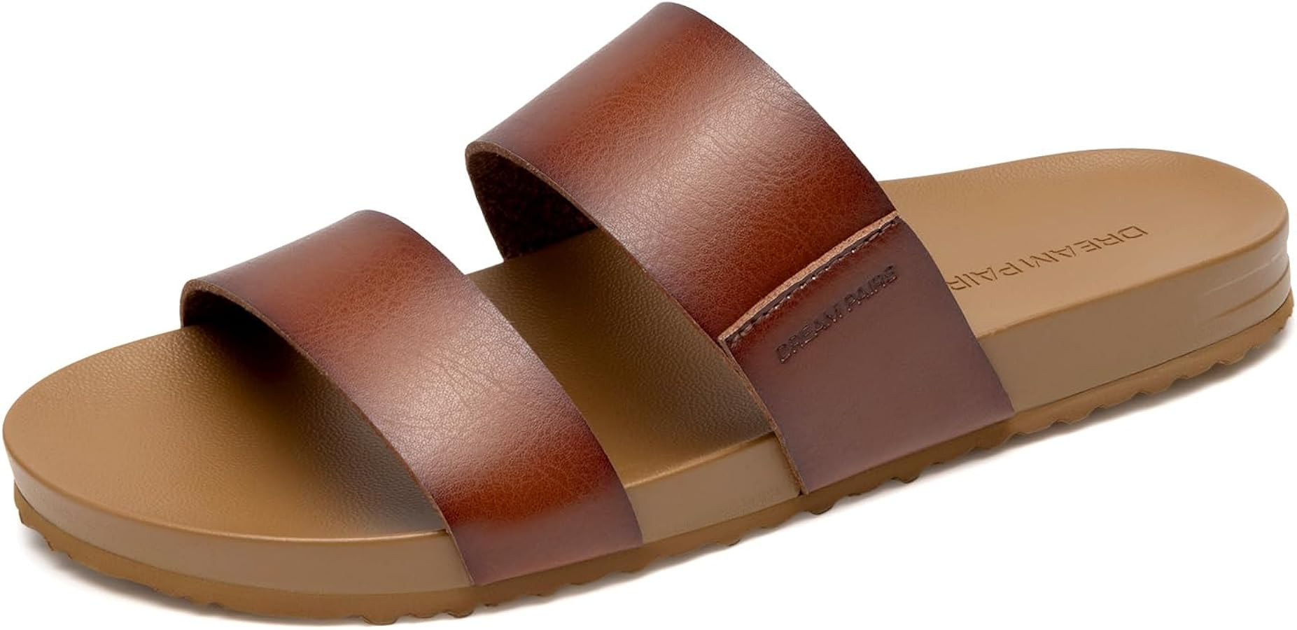 DREAM PAIRS Women's Open Toe Slides Sandals Comfortable Arch Support Footbed Two Strap Slip-on Fa... | Amazon (US)