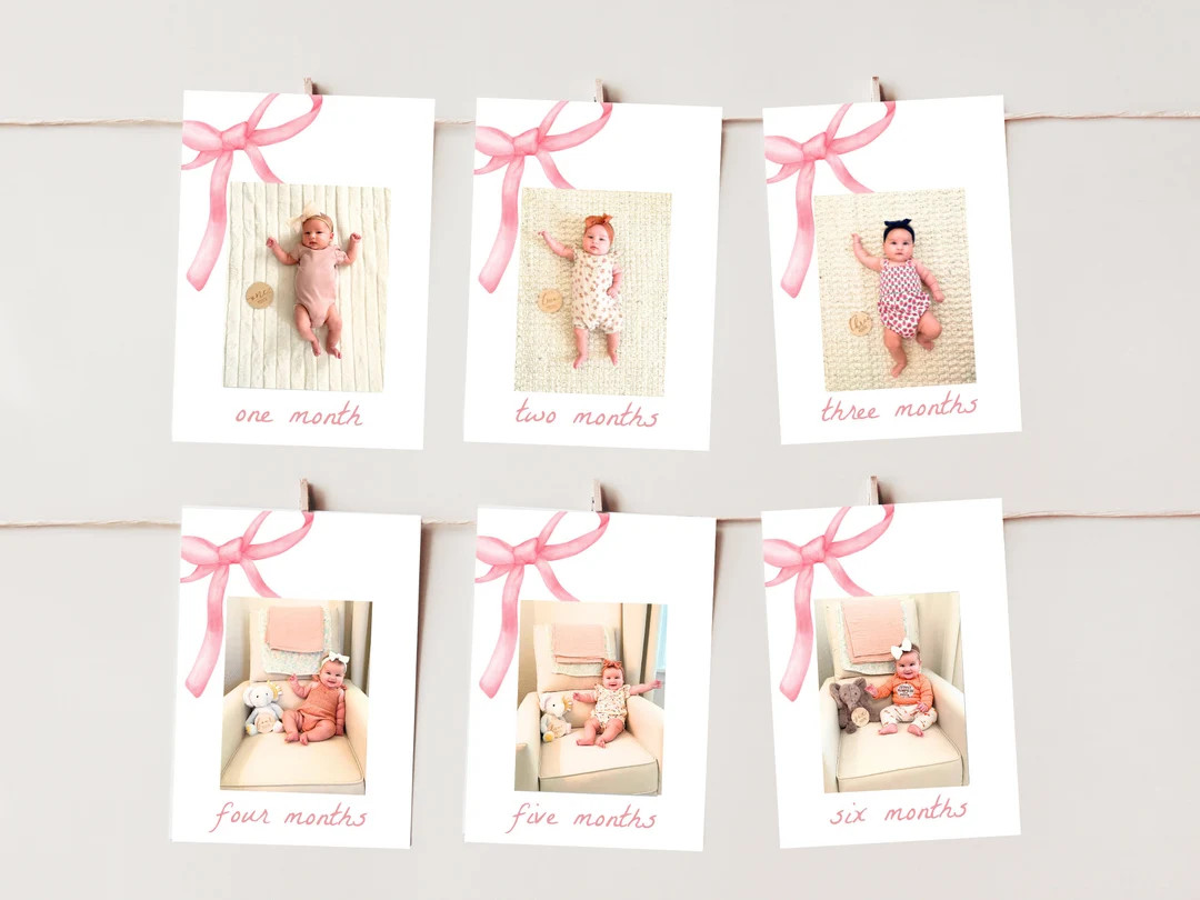 Girls Just Wanna Be One Milestone Cards, Monthly Milestone Pictures, My First Year, First Birthda... | Etsy (US)