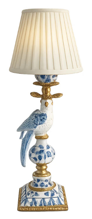 Blue & White Bird Rechargeable Lamp | The Enchanted Home