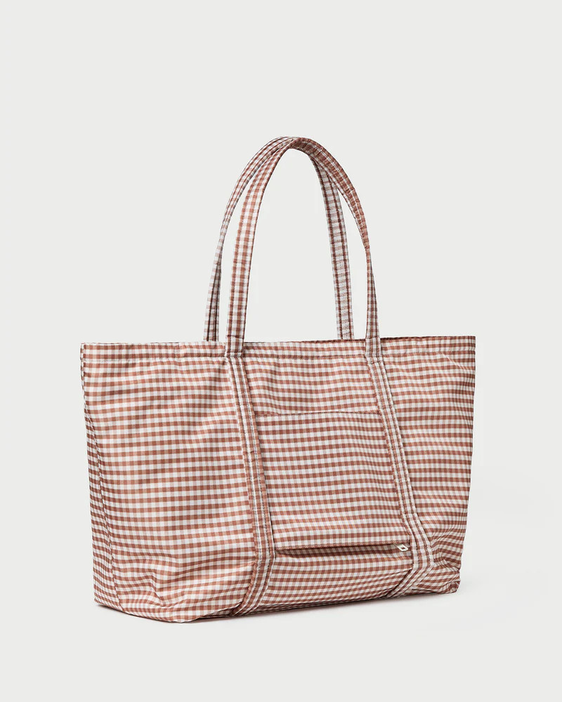 Dina Brown Gingham Travel Tote | Loeffler Randall