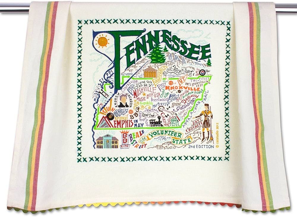Catstudio Tennessee Dish Towel - U.S. State Souvenir Kitchen and Hand Towel with Original Artwork... | Amazon (US)