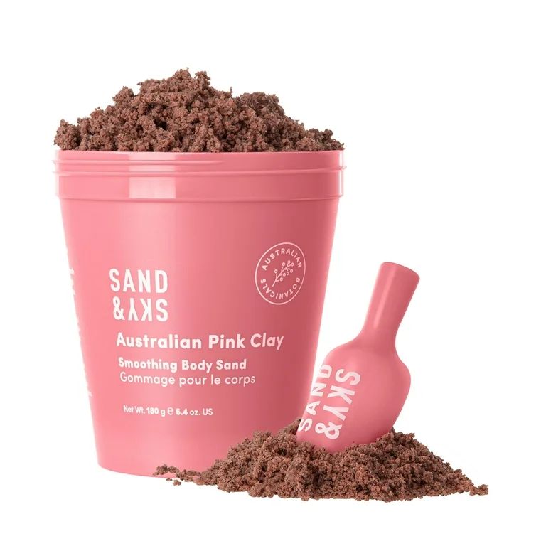 Sand & Sky Australian Pink Clay Smoothing Body Sand, 6.4 oz | Walmart (US)