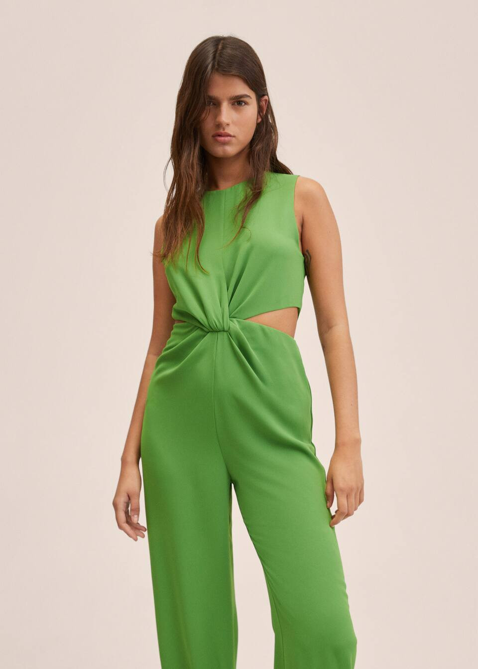 Knot cut out jumpsuit | MANGO (US)