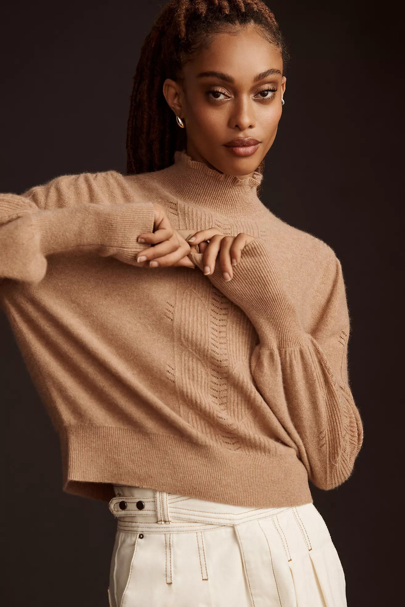 By Anthropologie Cashmere Ruffle Sweater | Anthropologie (US)