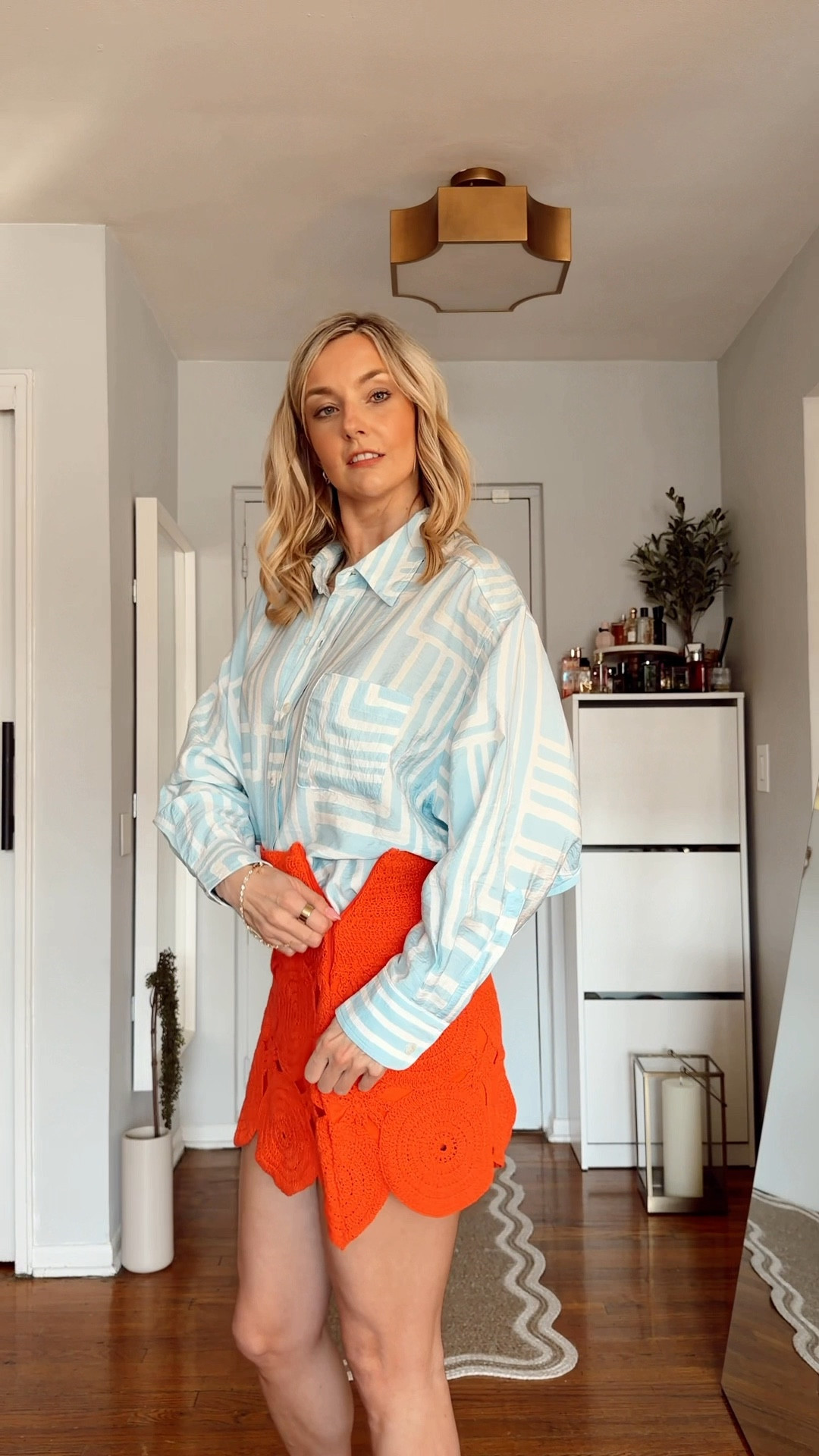 Save this and RUN - this skirt is going FAST 💨 
And I know it reminds you of something… very designer-inspired ✨
@VICI  skirt, shirt, and bag:  such a good summer collection, giving major Euro summer vibes 🤍

Don’t forget to use my code LILIA35 for a discount

euro summer outfit • vacation outfits • resort wear 206 • fashion trend • mini skirt • red skirt • woven skirt • woven bag • summer bag • summer outfit idea 


#LTKSeasonal #LTKootd #LTKstorytime