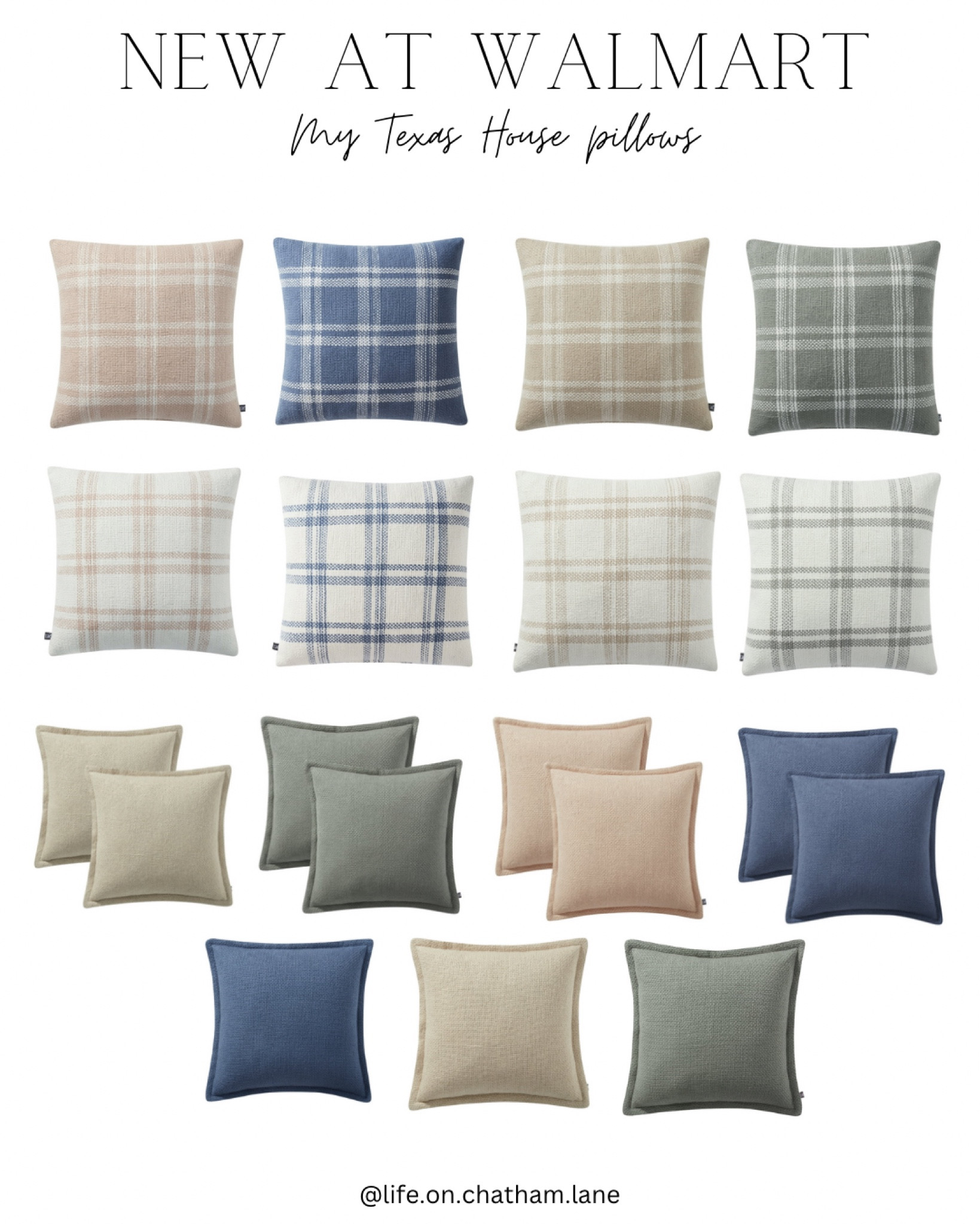 New at Walmart!  My Texas House reversible pillows and pillow covers!  Also linked my favorite Amazon pillow inserts if you want to elevate the look and feel of your pillows! 

Walmart home, home decor, throw pillows, decorative pillows