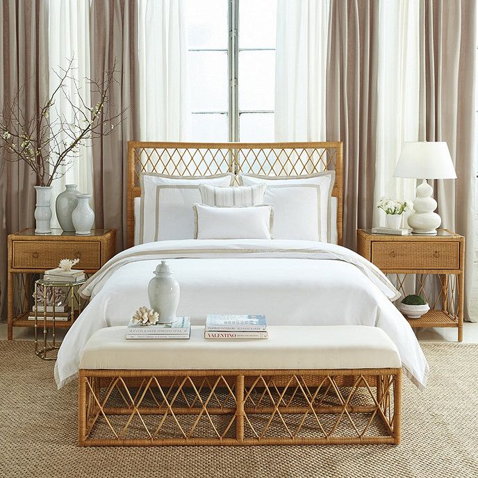 Suzanne Kasler Southport Rattan Bed | Ballard Designs, Inc.