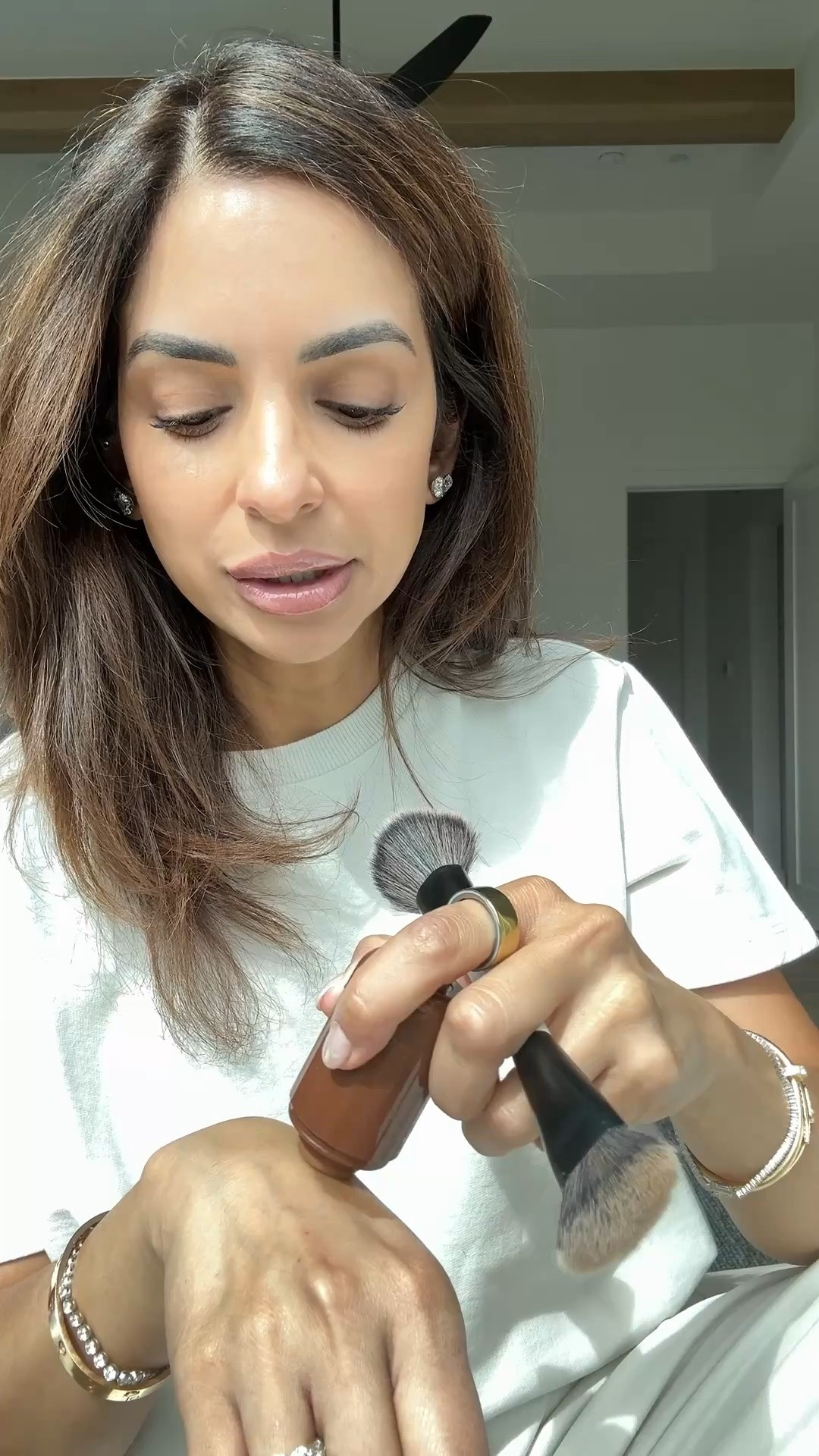 Try this glowy bronzer combo! I'm in shade sunbed in bronzer & 3 in highlight milk

#LTKBeauty #LTKgrwm