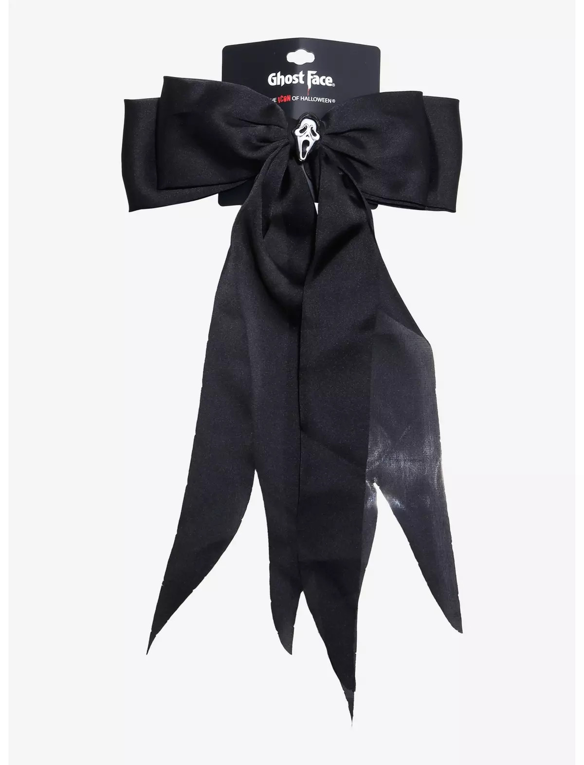 Ghost Face Double Ribbon Hair Bow | Hot Topic | Hot Topic
