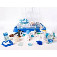 Polar Habitat Playdough Kit | Sensory Bin Pretend Play Open Ended Educational Toys Animal Habitats Arctic Antarctic | Etsy (US)