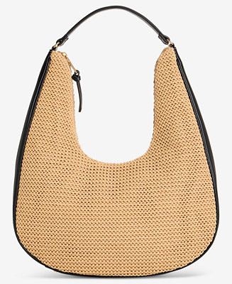 Kyel Straw Hobo | Macy's
