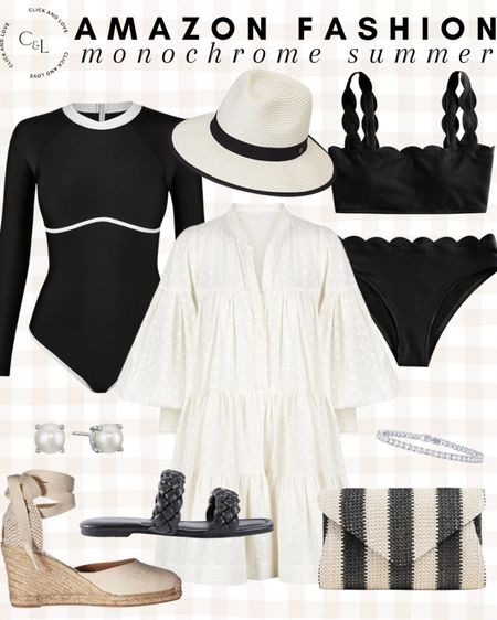 Monochrome summer finds 🖤 this scalloped swimsuit is a great staple piece for summer! 

Swimwear, swimsuit, women’s swimwear, beach hat, sun hat, cover up, monochrome fashion, earrings, jewelry, sandals, slides, clutch , beach day, lake day, pool day, vacation style, Womens fashion, fashion, fashion finds, outfit, outfit inspiration, clothing, budget friendly fashion, summer fashion, wardrobe, fashion accessories, Amazon, Amazon fashion, Amazon must haves, Amazon finds, amazon favorites, Amazon essentials #amazon #amazonfashion

#LTKSwim #LTKShoeCrush #LTKStyleTip