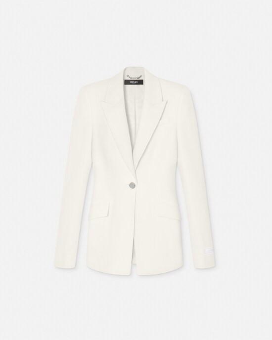 Single-Breasted DV Blazer | Versace (US)