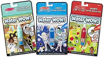 Melissa & Doug Water Wow! 3-Pack (Space, Sports, Occupations) | Amazon (US)