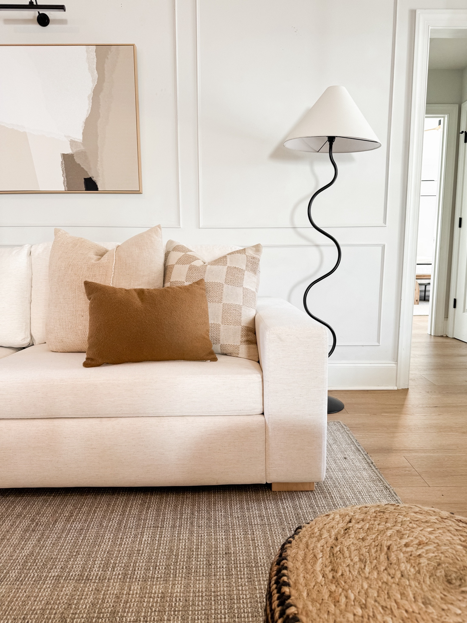 My new fave pillow combo - from Target & amazon! 🤎

#amazonhome pillow combo
Checkered pillow
Boucle pillow
Circle week
Wavy lamp 
Organic modern
Neutral wall art
Abstract wall art
Washable couch
Pet friendly white couch
Kid friendly white couch
Best white couchh

#LTKxTarget