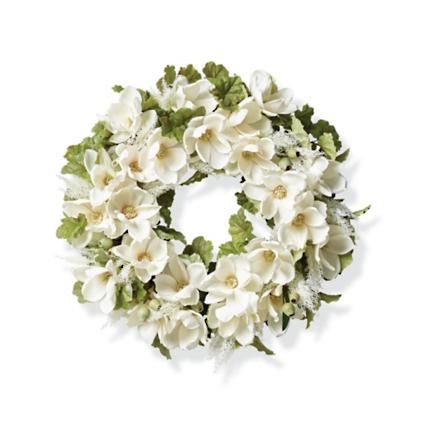 Magnolia and Greenery Grass Wreath | Frontgate