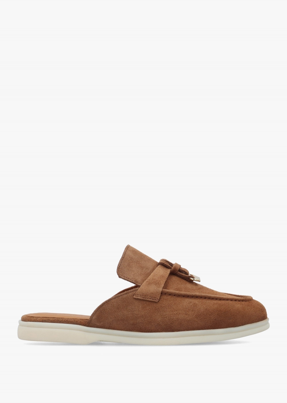 Siani Tan Suede Loafer Mules | Daniel Footwear (UK)