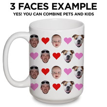 Personalized Heart Pattern Mug | Type League Press