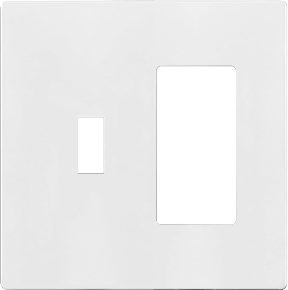 ENERLITES Combination Toggle Light Switch/Decorator Light Switch Plate, Double Switch Wall Plate,... | Amazon (US)