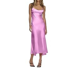 LILLUSORY Womens Summer 2023 Spaghetti Midi Bodycon Backless Strap Dresses Cutout Formal Corset S... | Amazon (US)